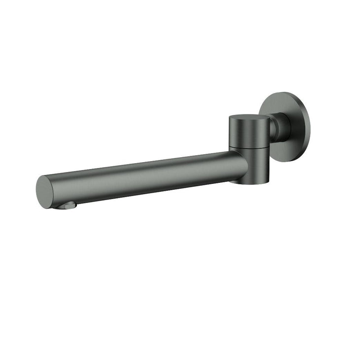 Ikon Otus Brushed Nickel/Chrome/Matt Black/Gunmetal Grey/Brushed Gold Solid Brass Round Swivel Bath Spout - HD reno