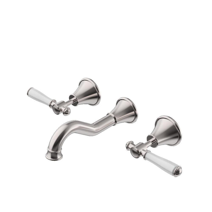 Clasico Brass Bath Set Ceramic Handle Brushed Gold/Brushed Nickel/Chrome/Matt Black - HD reno