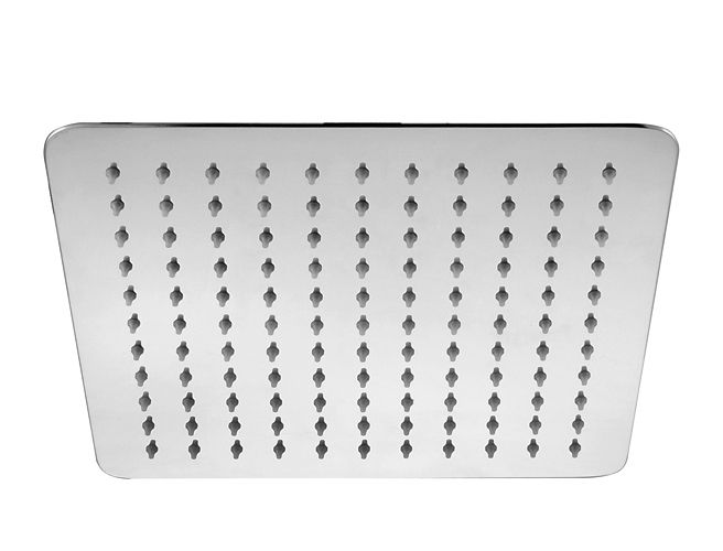 Super-slim Square Brushed Nickel Rainfall Shower Head 250mm - HD reno