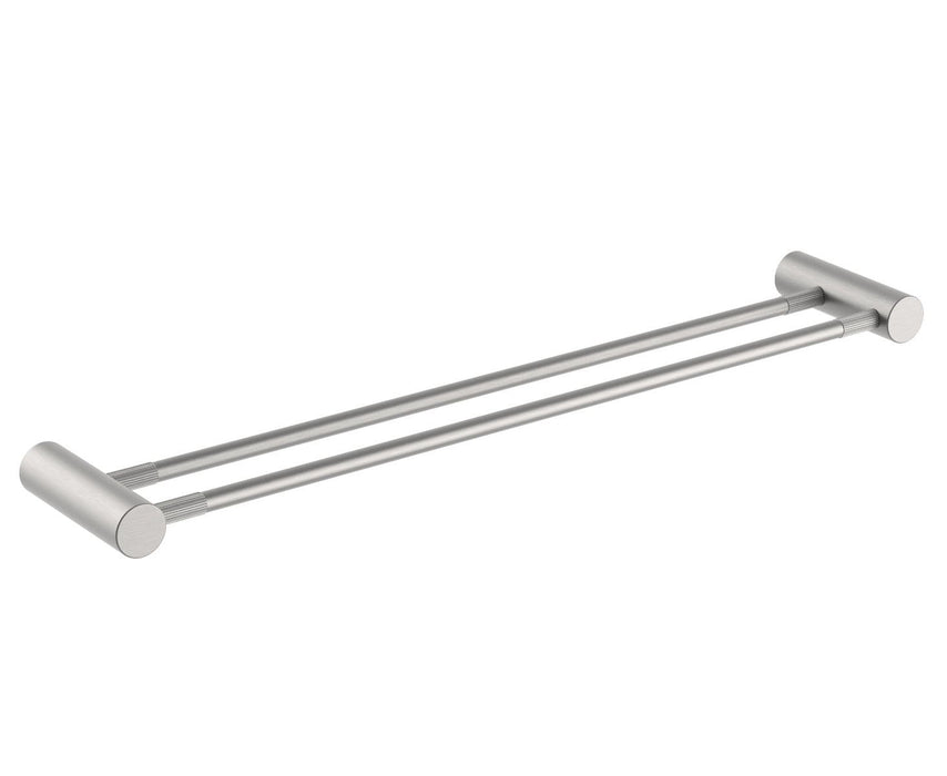 CADDENCE Series Brushed Nickel Double Towel Rail 600mm - HD reno