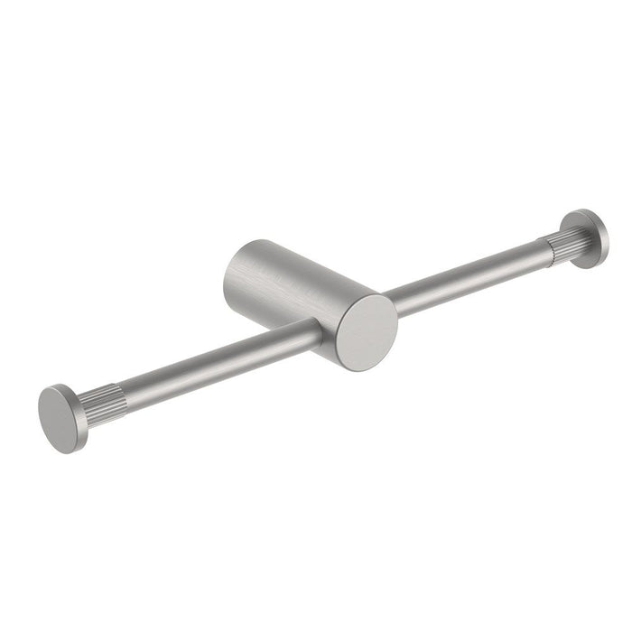 CADDENCE Series Brushed Nickel Double Toilet Paper Holder - HD reno