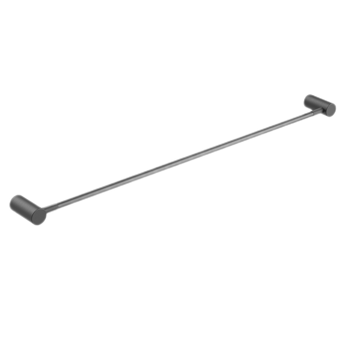 CADDENCE Series Brushed Gun Metal Grey Single Towel Rail 800mm - HD reno