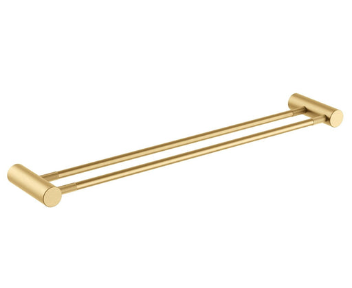 CADDENCE Series Brushed Gun Yellow Gold Double Towel Rail 600mm - HD reno