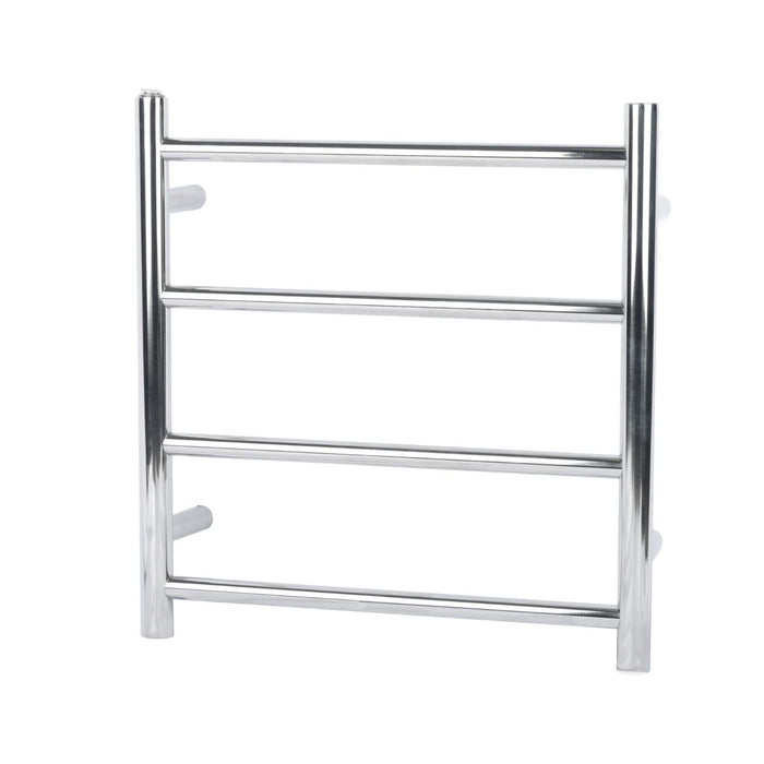 4 Bars Round Chrome Stainless Steel Electric Heated Towel Rack - HD reno