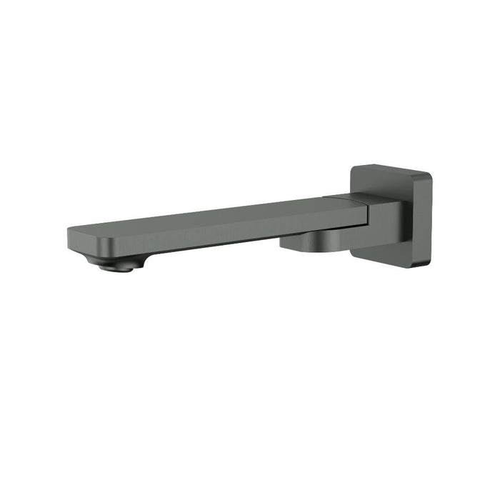 Ikon Ruki Brushed Nickel/Chrome/Matt Black/Gunmetal Grey/Brushed Gold Solid Brass Square Swivel Bath Spout - HD reno