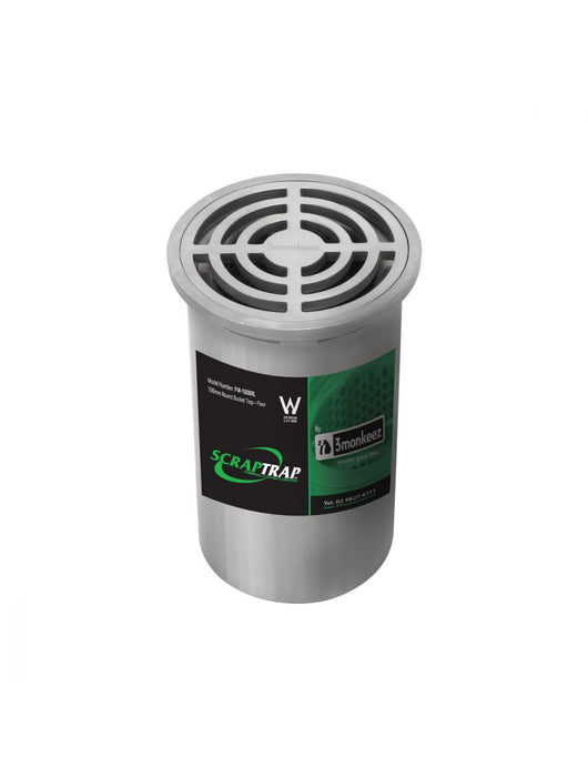 100mm Round Floor Waste Arrestor (suits 100mm pipe) - HD reno
