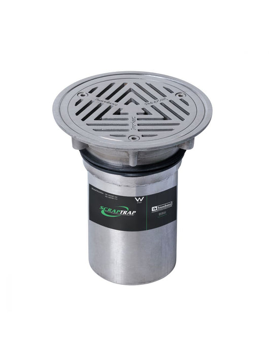 150mm Round vinyl Floor Waste Arrestor (suits 100mm pipe) (Heel Proof) - HD reno