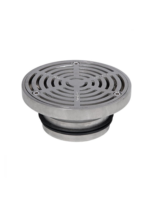 150mm Round Floor Waste (suits 100mm pipe) (Heel Proof)-304 316 - HD reno