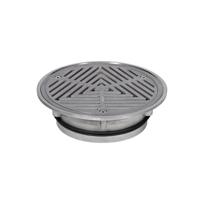 200mm Round Vinyl Floor Waste Without Fixed and Removable Strainer Suits 150mm Pipe - 304 316 - HD reno