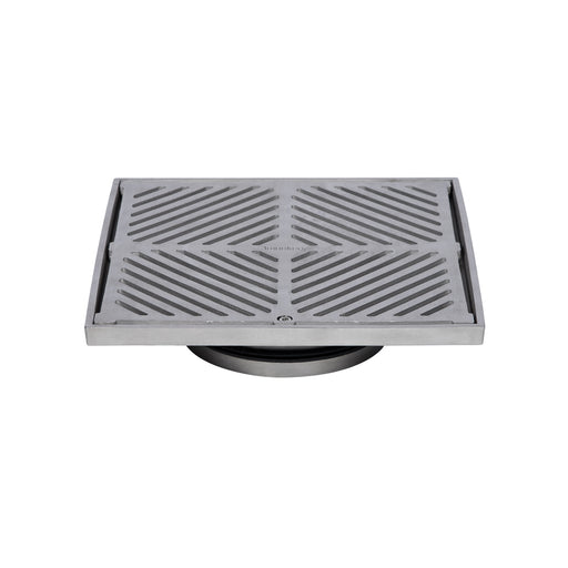 200mm Square Floor Waste (suits 150mm pipe) (Heel Proof) - 304 316 - HD reno
