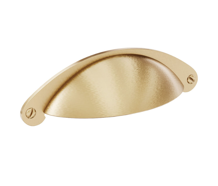 600-1800*455*450mm FIE Mila White EO Board Cabinet Only Satin Wall Hung Vanity - Urban Brass Handle - HD reno
