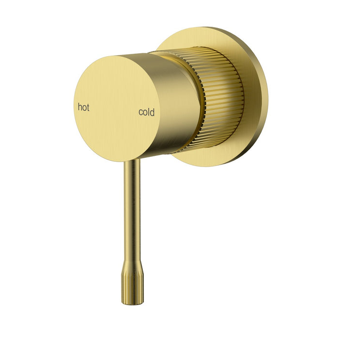 Ikon Linie Brushed Nickel/Matt Black/Gunmetal Grey/Brushed Gold Solid Brass Wall Mixer Trim Kit - HD reno