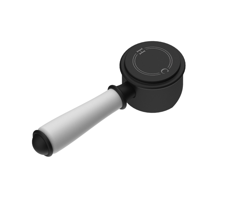 Clasico Brass & Ceramic Handle For Wall Mixer Brushed Gold/Brushed Nickel/Chrome/Matt Black