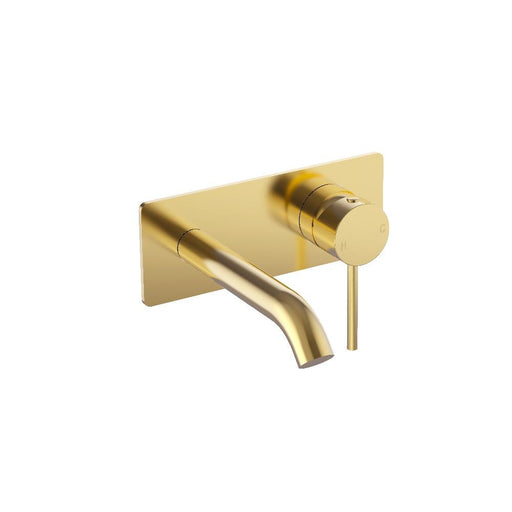 Ikon Otus Slimline Stainless Steel/Chrome/Matt Black/Gunmetal Grey/Brushed Gold Stainless Steel SS Wall Basin Mixer Trim Kits - HD reno