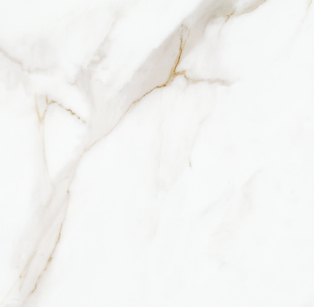 600 x 600mm Calacatta Gold Polished/Matt Glazed Porcelain Tile 1.44m2/Pack