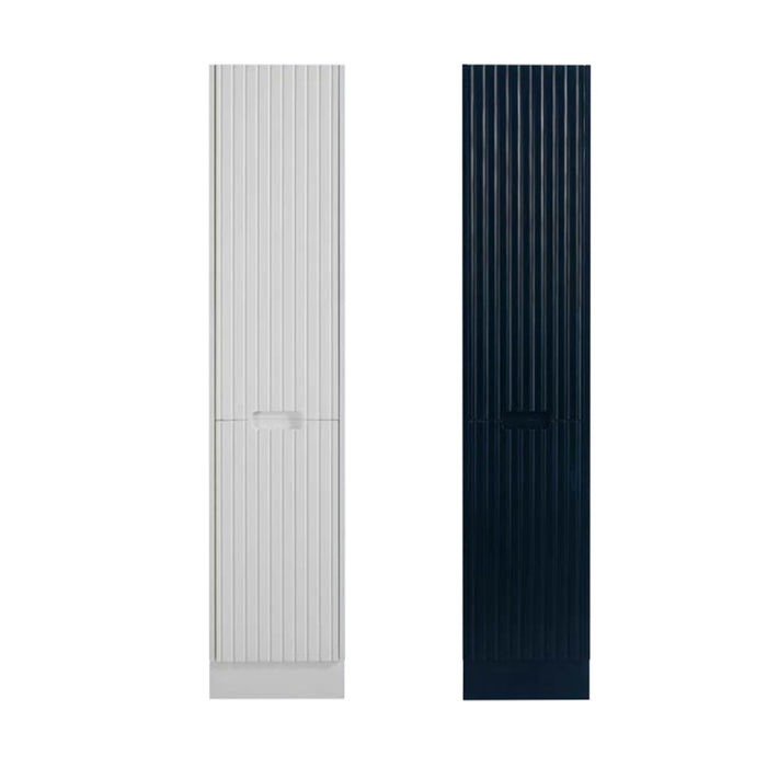 1800*410*410mm Lisa Matt White/Black Tall Cabinet