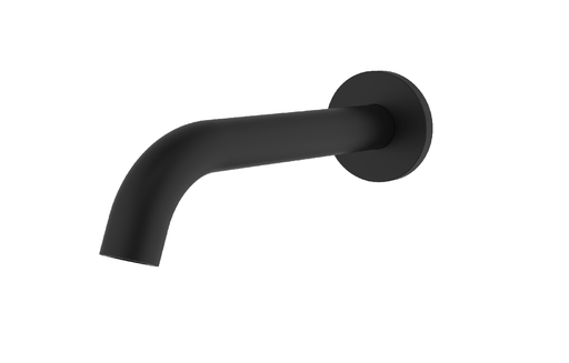 Ikon Soko Matt Black Solid Brass Round With 60mm Cover Plate Spout - HD reno