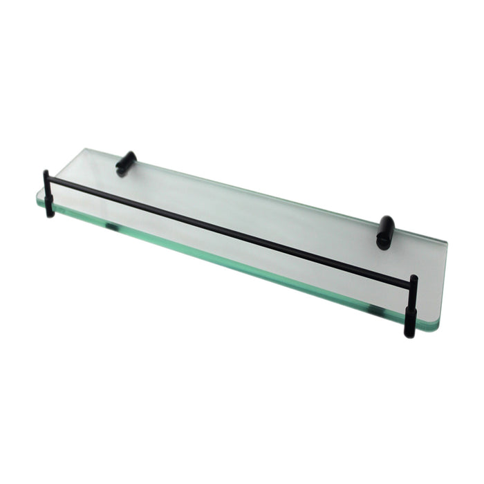 R90BK Matte Black Mirage Glass Shelf