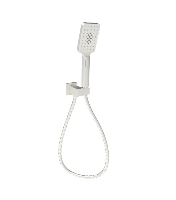 Eden Square Hand Shower On Wall Outlet Bracket Brushed Nickel/Brushed Gold/Gun Metal - HD reno