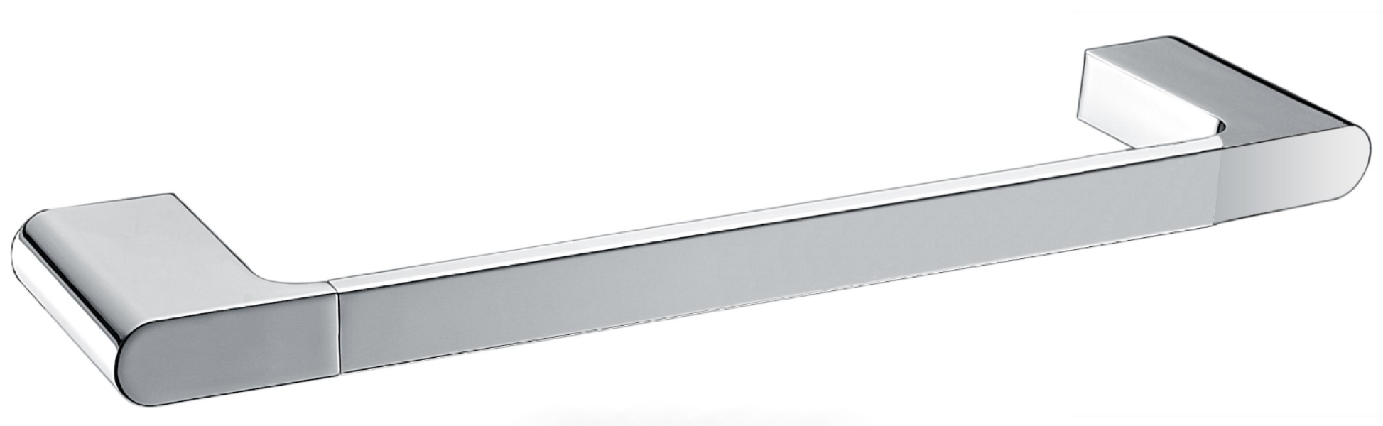 300mm Cora Round Cornered Rectangle Single Towel Rail - HD reno
