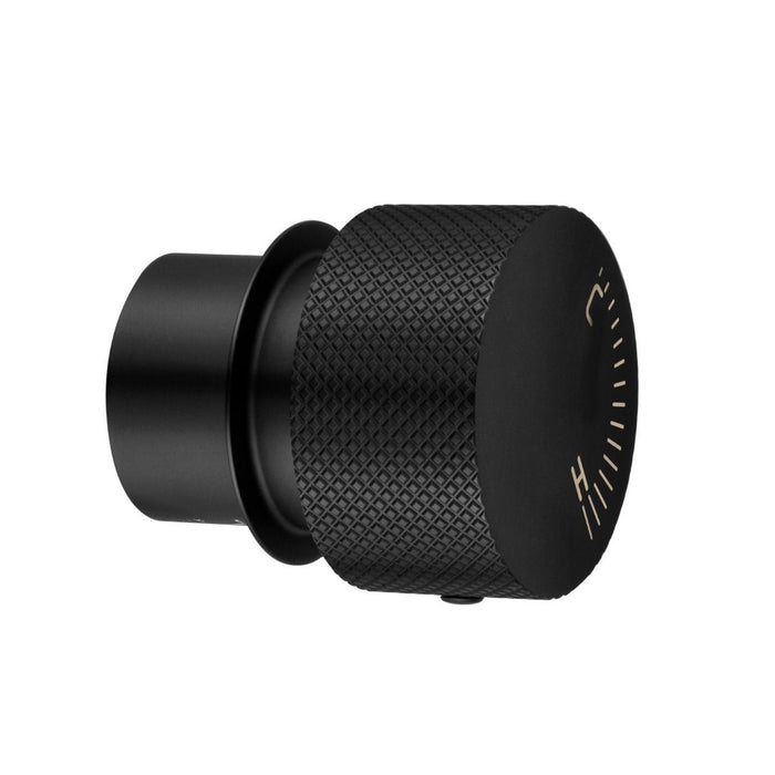 Aquaperla Progressive Matt Black Solid Brass Round Wall Mixer with In-wall Body Handle - HD reno