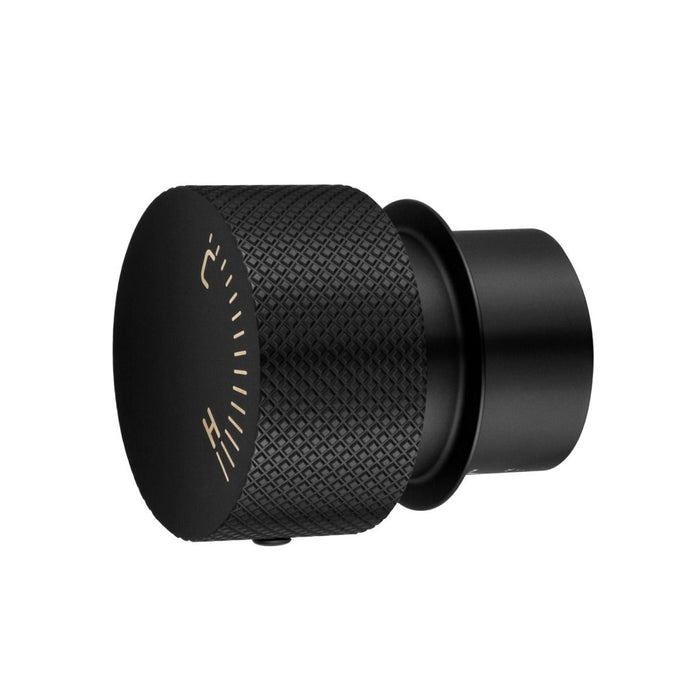Aquaperla Progressive Matt Black Solid Brass Round Wall Mixer with In-wall Body Handle - HD reno
