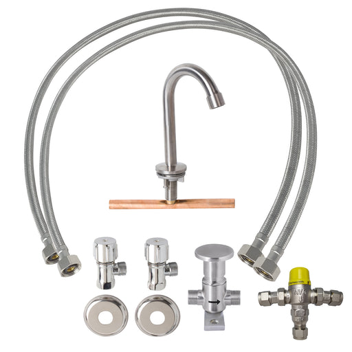 Knee Operated Kit With Tempering Valve Suits Troughs or Basins - HD reno