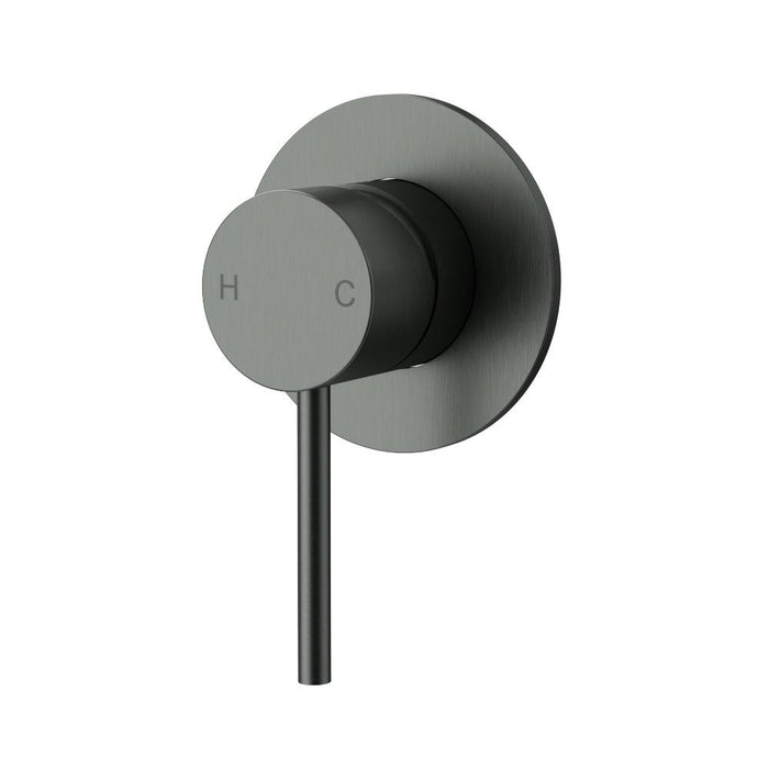 Ikon Otus Slimline Stainless Steel/Chrome/Matt Black/Gunmetal Grey/Brushed Gold Stainless Steel SS Wall Mixer Kit Only Trim Kits - HD reno