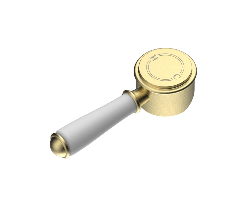 Clasico Brass & Ceramic Handle For Wall Mixer Brushed Gold/Brushed Nickel/Chrome/Matt Black