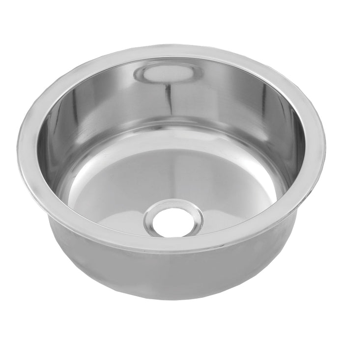 304 Grade Stainless Steel Inset Sink (385 x 170) 90mm Centre Outlet - HD reno