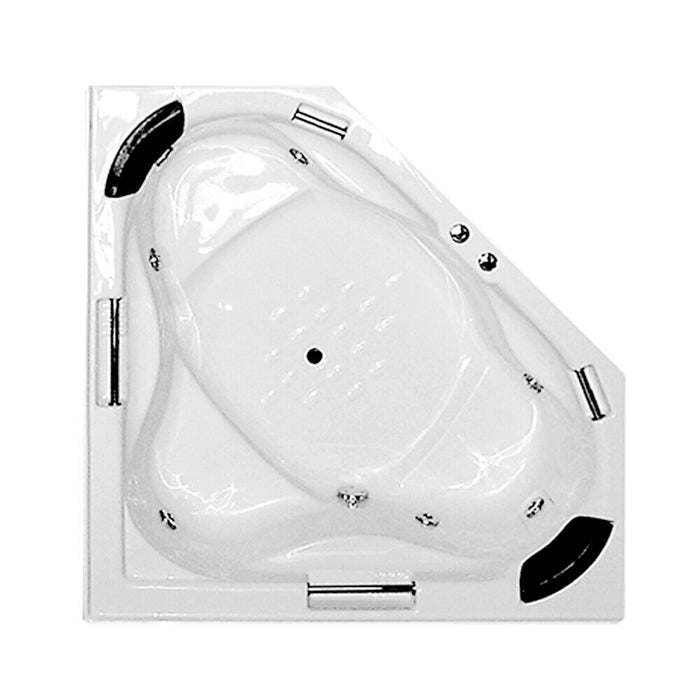 1490*1490*550mm Alhambra Spa Bath Tub 7/11/15 Jets Acrylic Drop in Corner - HD reno