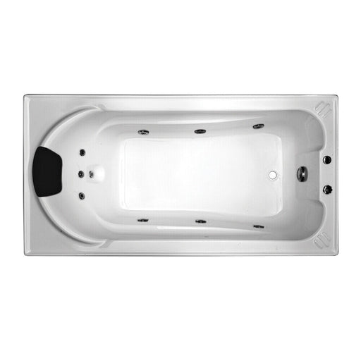 1670*855*550mm Montillo Spa Bath Tub 10 jets White Acrylic drop in Rectangle - HD reno