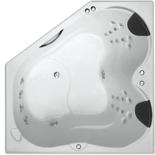 1400*1400/1540*1540*500mm Karmen Spa Bath Tub 28 Jets Acrylic Drop in Corner - HD reno