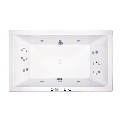 1800*1100*500mm Quadrato Spa Bath Tub 22 jets White Acrylic drop in - HD reno