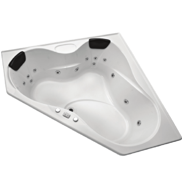 1510*1510*500mm Alcazar Spa Bath Tub 16 Jets Acrylic Drop in Corner - HD reno