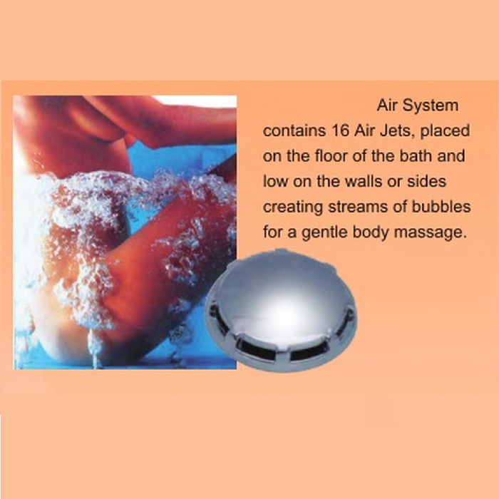 1350*1350*470mm Villena Spa Bath Tub 6/10/14 Jets Acrylic Drop in Corner - HD reno