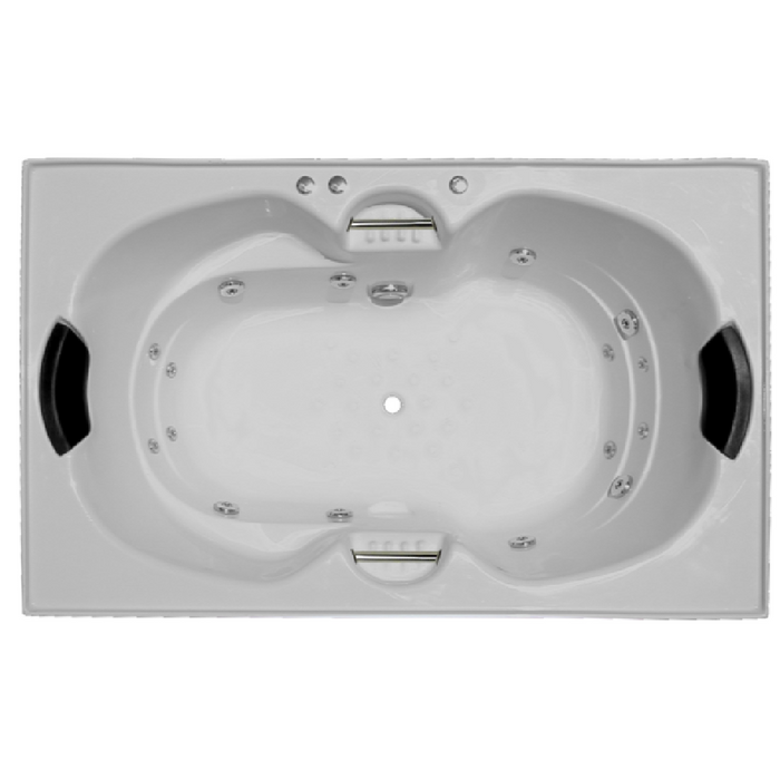 1790*1100*530mm Andorra Spa Bath Tub 8/12/16 Jets White Acrylic drop in - HD reno