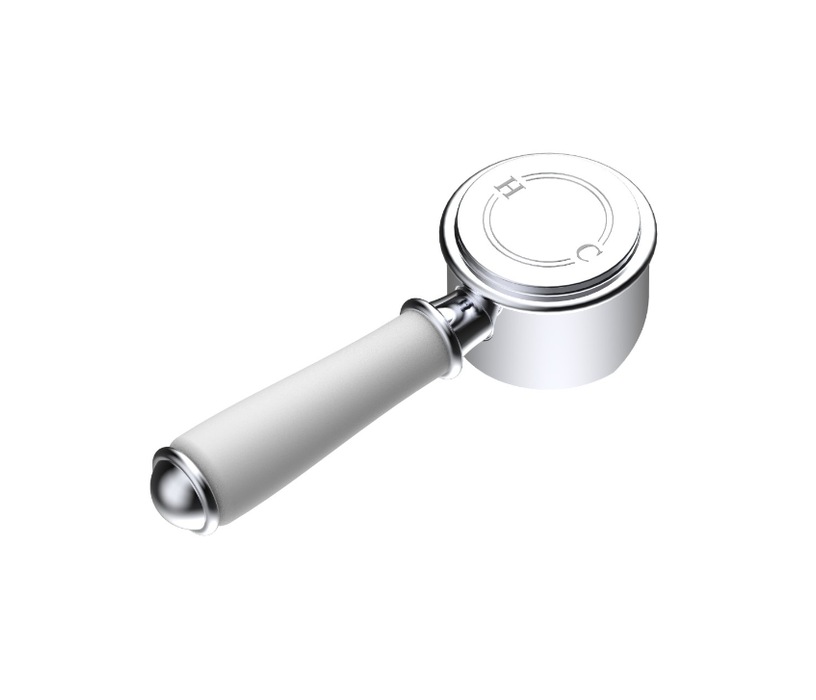Clasico Brass & Ceramic Handle For Wall Mixer Brushed Gold/Brushed Nickel/Chrome/Matt Black