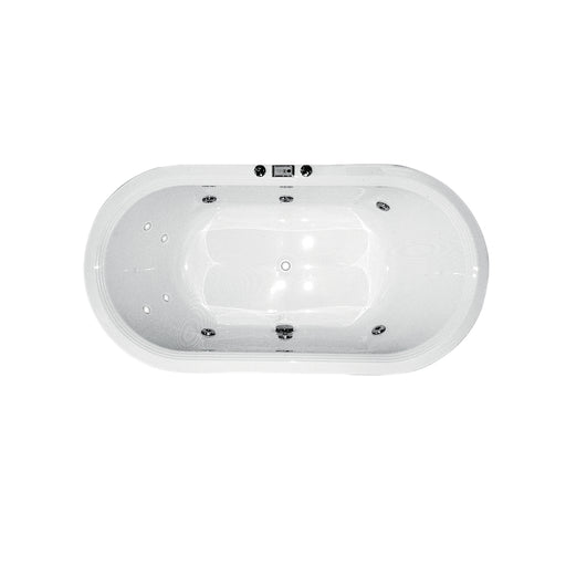 Estella 1780*800*500mm Gloss White Acrylic 6/10/14 Jets Drop in Spa Bath Tub - HD reno