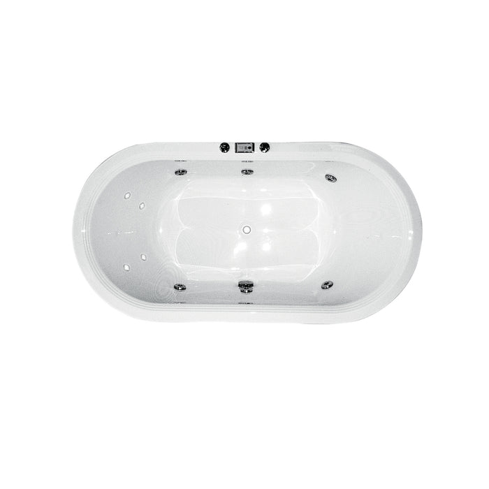 Estella 1780*800*500mm Gloss White Acrylic Drop in Bath Tub - HD reno