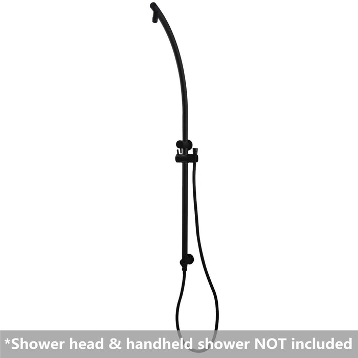 Round Black Shower Station without Shower Head and Handheld Shower - HD reno
