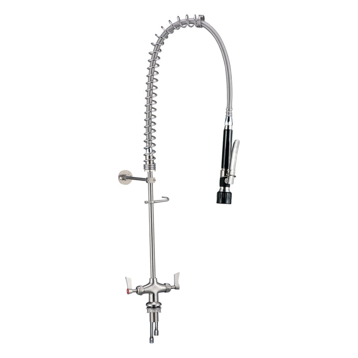 Stainless Steel Dual Hob Mounted Pre Rinse Unit - HD reno