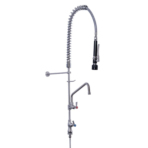 Stainless Steel Single Hob Mount Pre-Rinse with Pot Filler - HD reno