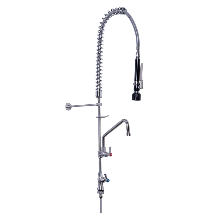 Stainless Steel Single Hob Mount Pre-Rinse with Pot Filler - HD reno
