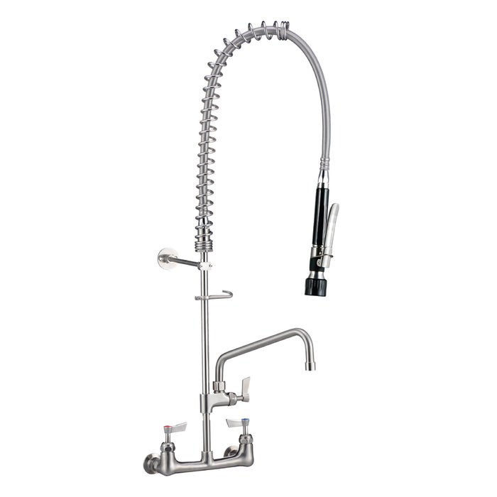 Stainless Steel Exposed Wall Mounted Pre Rinse Unit With Pot Filler - HD reno