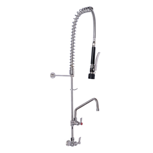 Stainless Steel Single Wall Mount Pre-Rinse with Pot Filler - HD reno