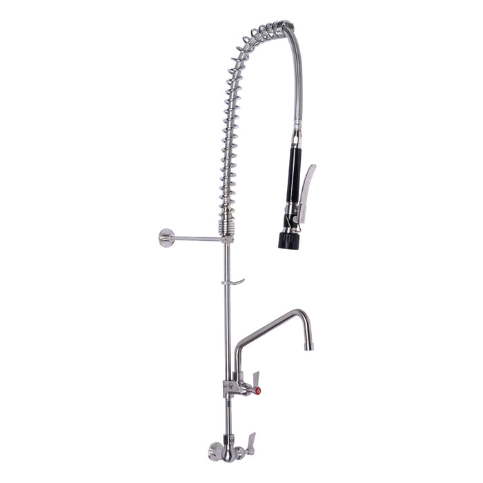 Stainless Steel Single Wall Mount Pre-Rinse with Pot Filler - HD reno