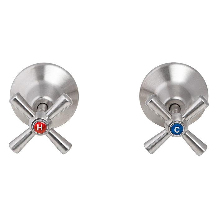 Pair Cross Handle Wall Top Assembly - HD reno