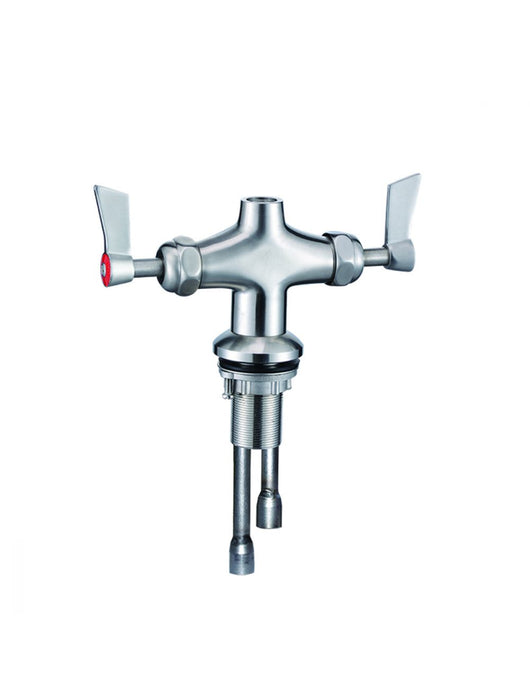 Stainless Steel Dual Hob Mounted Tap Body - HD reno