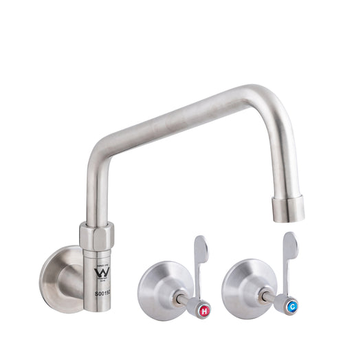 Stainless Steel Wall Stops and Elbow with Swivel Spout - HD reno